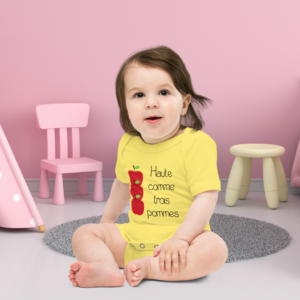 Body bébé "Haute comme 3 pommes"