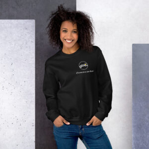 Unisex Sweatshirt / L’accent de la côte Ouest Noir & Nuance